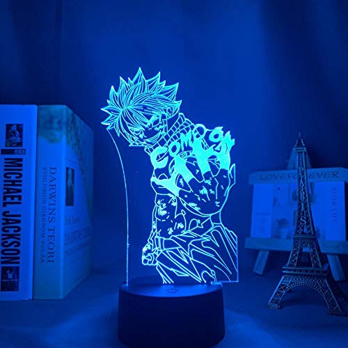 LED Schwanz Fee Figure für Dekoration Atmosphäre Dragneel Fairy Tail Sleeve 3D Nachtlampe Illusion Licht Geburtstagsgeschenk-16 Farbe mit Fernbedienung von Lbvrgg