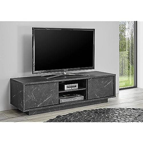 Lc Spa TV-Basis Carrara 2 Türen, Marmor Schwarz von LC Spa