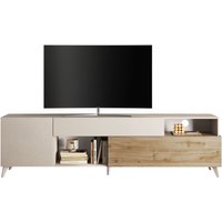 INOSIGN Lowboard "Monaco Breite 241 cm, TV-Schrank mit 1 Tür, 1 Klappe u. 1 Schubkasten", Fernsehtisch, TV-Board, Soft/Self Closing von Inosign