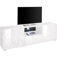 INOSIGN Lowboard "Prisma Breite 181 cm, TV-Board 2 Türen, 1 Schubkasten, TV-Schrank", Front mit elegantem Siebdruck, grifflos, viel Stauraum INOSIGN Lowboard "Prisma Breite 181 cm, TV-Board 2 Türen, 1 Schubkasten, TV-Schrank", Front mit elegantem Siebdruck, grifflos, viel Stauraum von Inosign