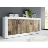 INOSIGN Sideboard "Basic Breite 207 cm, Kommode 4 Türen, Anrichte,", Metallgriff, moderne Rahmenoptik, viel Stauraum, Farbauswahl von Inosign