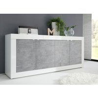 INOSIGN Sideboard "Basic Breite 207 cm, Kommode 4 Türen, Anrichte,", Metallgriff, moderne Rahmenoptik, viel Stauraum, Farbauswahl von Inosign