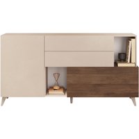 INOSIGN Sideboard "Monaco Breite 181 cm, Anrichte mit 1 Tür, 1 Klappe u. 2 Schubkästen", Kommode, Soft/Self Closing von Inosign