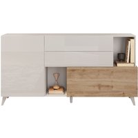 INOSIGN Sideboard "Monaco Breite 181 cm, Anrichte mit 1 Tür, 1 Klappe u. 2 Schubkästen", Kommode, Soft/Self Closing von Inosign