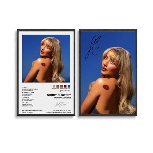 Lcaltcp 2 Stück Wandkunst Sabrina Musik Tischler Album Poster Wandkunst Leinwand Poster Zimmer dekoratives ästhetisches Poster Druck Dekor Poster 40 x 60 cm Stil Lcaltcp 2 Stück Wandkunst Sabrina Musik Tischler Album Poster Wandkunst Leinwand Poster Zimmer dekoratives ästhetisches Poster Druck Dekor Poster 40 x 60 cm Stil von Lcaltcp