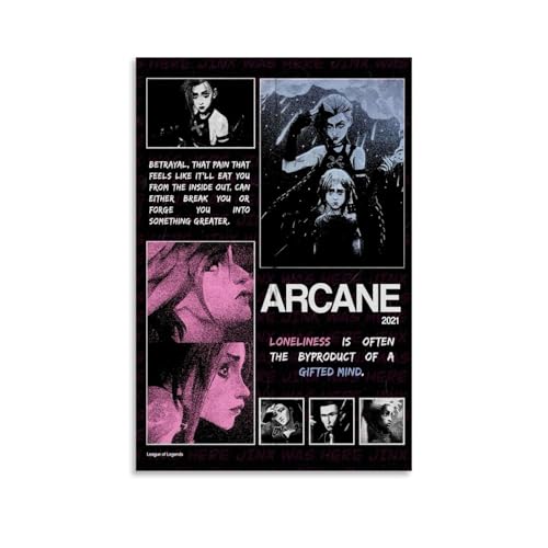 Lcaltcp Anime-Arkanes Leinwandposter, Musikposter für Zimmer, ästhetische Leinwand, Wandkunst, Schlafzimmerdekoration, 30 x 45 cm Lcaltcp Anime-Arkanes Leinwandposter, Musikposter für Zimmer, ästhetische Leinwand, Wandkunst, Schlafzimmerdekoration, 30 x 45 cm von Lcaltcp