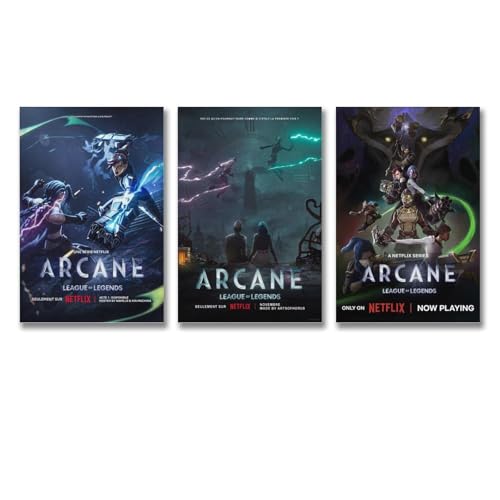 Lcaltcp Ein Set von 3 Wandkunst, arkanes Anime-Poster, Wandkunst, Leinwandposter, Raumdekor-Poster, 20 x 30 cm, 3 Stück Stil Lcaltcp Ein Set von 3 Wandkunst, arkanes Anime-Poster, Wandkunst, Leinwandposter, Raumdekor-Poster, 20 x 30 cm, 3 Stück Stil von Lcaltcp