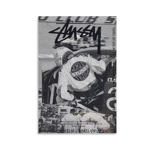 Lcaltcp Wandkunst, Stussy Art, Poster, Musikposter für Zimmer, ästhetische Leinwand, Wandkunst, Schlafzimmerdekoration, 40 x 60 cm Lcaltcp Wandkunst, Stussy Art, Poster, Musikposter für Zimmer, ästhetische Leinwand, Wandkunst, Schlafzimmerdekoration, 40 x 60 cm von Lcaltcp