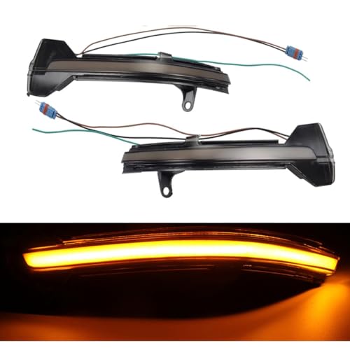 LccYanAi Für BMW 5 6 7 série F/10 F/11 F07 F06 F/12 F13 F01 Auto Rückspiegel-Blinker,Dynamic Indicator Light Side Rear View Mirror Sequential Indicator Lamp. von LccYanAi