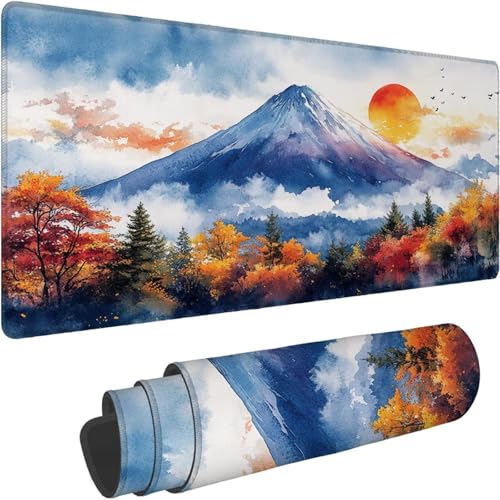 Mauspad 1000 x 500 x 3mm Gaming Mousepad Premium Schreibtischunterlage rutschfest und Wasserdicht Fransenfreie Ränder Verbessert Geschwindigkeit und Präzision Sonnenuntergang Schneeberg Muster xn-578 Mauspad 1000 x 500 x 3mm Gaming Mousepad Premium Schreibtischunterlage rutschfest und Wasserdicht Fransenfreie Ränder Verbessert Geschwindigkeit und Präzision Sonnenuntergang Schneeberg Muster xn-578 von Lchtooog