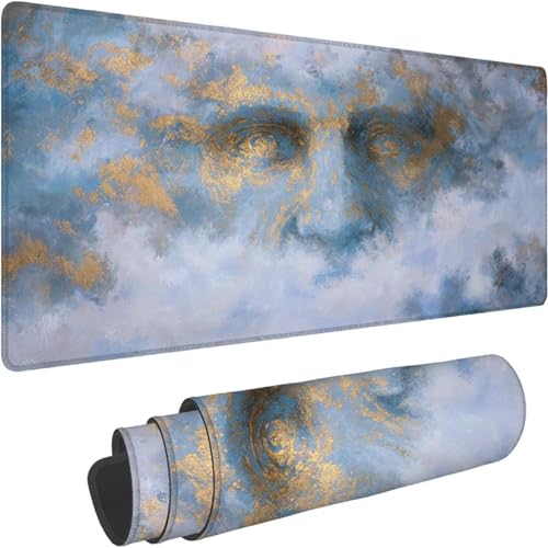 Mauspad 1000 x 500 x 3mm Gaming Mousepad Premium Schreibtischunterlage Rutschfest und Wasserdicht Fransenfreie Ränder Verbessert Geschwindigkeit und Präzision für Home Office Figur Traum Muster xn-657 von Lchtooog