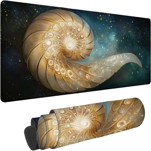 Mauspad 700 x 350 x 3mm Gaming Mousepad Premium Schreibtischunterlage Rutschfest und Wasserdicht Fransenfreie Ränder Verbessert Geschwindigkeitund Präzision Tastatur Traum Abstrakt Muster xn-635 von Lchtooog