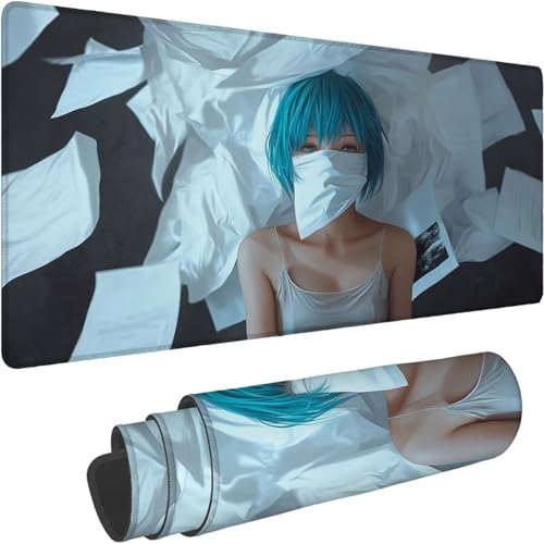 Mauspad 700 x 350 x 3mm Gaming Mousepad Premium Schreibtischunterlage Rutschfest und Wasserdicht Fransenfreie Ränder Verbessert Geschwindigkeitund Präzision für Office Maus Figur Mädchen Muster xn-658 Mauspad 700 x 350 x 3mm Gaming Mousepad Premium Schreibtischunterlage Rutschfest und Wasserdicht Fransenfreie Ränder Verbessert Geschwindigkeitund Präzision für Office Maus Figur Mädchen Muster xn-658 von Lchtooog