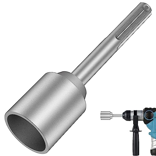 Lckiioy SDS-Max Erdungsstangen-Treiber, 45 mm, robuster Stahlbohrer, für Bohrhammer, Erdungsstangen (4,5 cm) von Lckiioy
