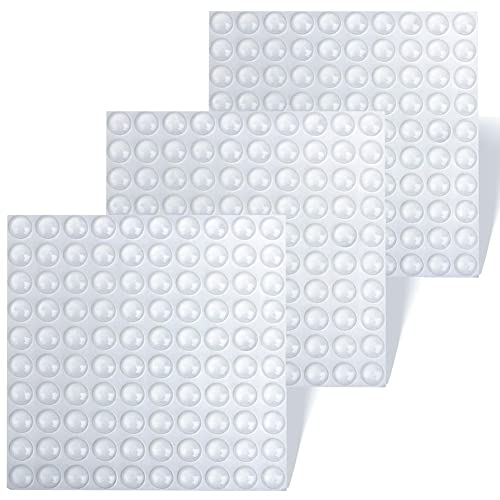 Lckiioy Transparente Schranktür-Stopper für Küchenschrank, selbstklebend, schalldämpfend, 10 x 3 mm, 500 Stück von Lckiioy