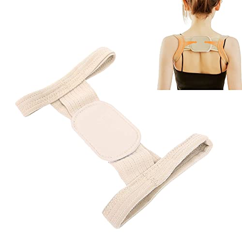 Neuer verstellbarer Schulter- und Rückenhaltungskorrekturgurt für Erwachsene und Kinder, Rückenstützgürtel, Korrektur gerader Schultern, Stützgurt für Buckel, Korrektur und Begradigung (Beige, XS) von Lcmei