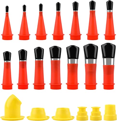 Neues universelles integriertes Gummidüsen-Werkzeug-Set, einfaches Dichtungs-Finisher-Set, Edelstahl-Dichtungsdüsen-Applikator für den Heimgebrauch, wiederverwendbare einteilige Glasklebedüse (1 Set) von Lcmei