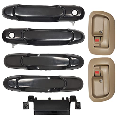 Lcyolada Türgriff-Set für Toyota Sienna 1998-2003, Ersatznummer 80850 80357 80359 80533 80504 79600 vorne hinten links Fahrerseite rechts Beifahrerseite Außentürgriffe & Heckklappengriff 7 Stück von Lcyolada