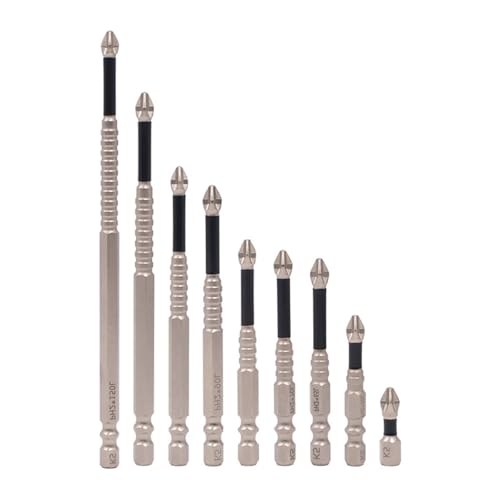 1/4 "hexagonal Shank Long Magnet ScrewDriver Bit Set Nonslip Gekreuzter Geschlitzte Spitze 1/4 "hexagonal Shank Long Magnet ScrewDriver Bit Set Nonslip Gekreuzter Geschlitzte Spitze von Ldabrye