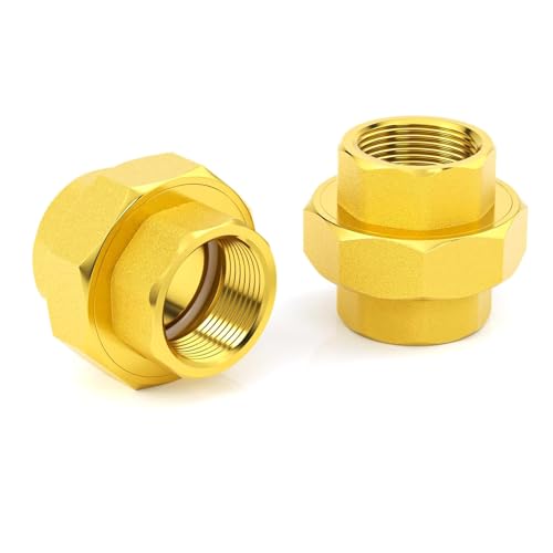 2pcs 1/2 Zoll Messing Sechseck Adapterinnen Frauen Garten Gartenwässerung Pfeife Extender Coppler Dauere Rohrleiter Extender Koppler von Ldabrye