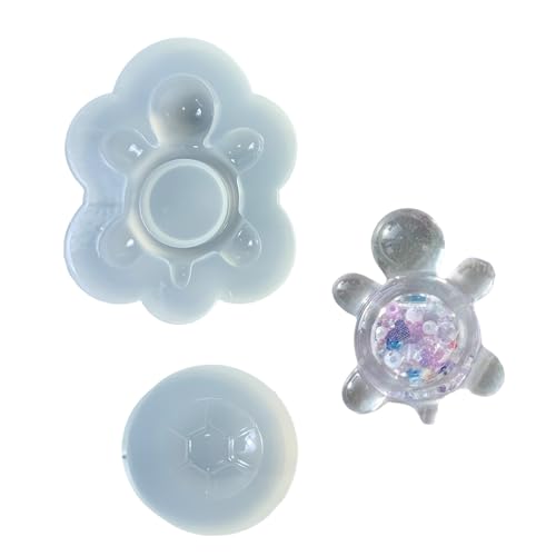 2pcs Elegante Schildkröten Silikonform Setzt Weiches Und Flexibles Design Ideal Für Kinderaktivitäten Und Handwerksprojekte Hochwertiges Silikon von Ldabrye