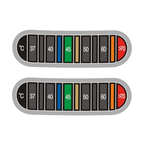 2pcs Klebstoff Thermometer Streifen Für Milchflaschen Farbtemperatur Display Aufkleber Kaffeetasse Aufkleber Kaffee Flüssigstreifen Küche Wasserdichte Hochviskosität Etikett 2pcs Klebstoff Thermometer Streifen Für Milchflaschen Farbtemperatur Display Aufkleber Kaffeetasse Aufkleber Kaffee Flüssigstreifen Küche Wasserdichte Hochviskosität Etikett von Ldabrye