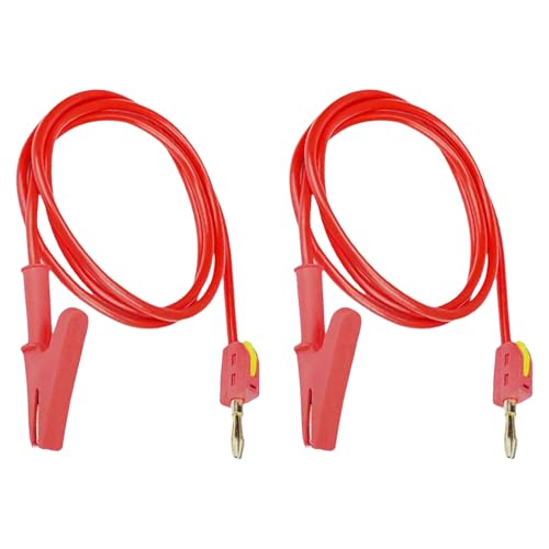 2pcs Multimeter Testkabel Kabel Set Mit Banana Steckersonden 1meter Kupferkabel Für Home Car Circuits Automotive Circuit Testing Leads Set von Ldabrye