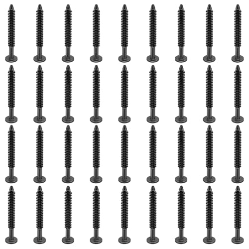 36pcs Fenster Verschlussschrauben Panel Stift Schwarze Verschluss Spikes von Ldabrye