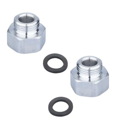 Edelstahl-Wasserleitungsgewinde-Adapter-Set G1/2 Innengewinde G3/8 Außengewinde mit Klebeband für Wasserhahn Camper Unterlegscheibe Rohre Anschluss auslaufsichere Klemmverschraubung Edelstahl-Wasserleitungsgewinde-Adapter-Set G1/2 Innengewinde G3/8 Außengewinde mit Klebeband für Wasserhahn Camper Unterlegscheibe Rohre Anschluss auslaufsichere Klemmverschraubung von Ldabrye