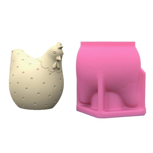 Einzigartige Huhn Display Silikonform Mit Personalisiertem Einsatz Für Wohndekorationen Und Hochzeitsarrangements von Ldabrye