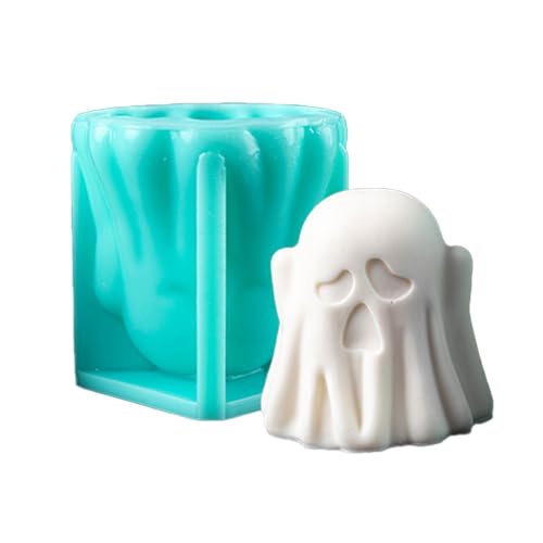Halloween Specter Silikonformen Für Kerzenseife Süßigkeiten Schokoladenschokolade Fondant Kuchen Fondant Backwerkzeug Formen Für Epoxidhandwerk von Ldabrye