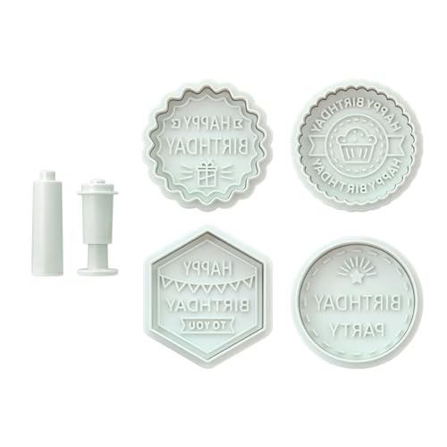Innovativer Keksdessert Stempel Anpassbares Geburtstags Behandeln Formplatte Keksform Acryl Backwerkzeug Zum Feiern von Ldabrye