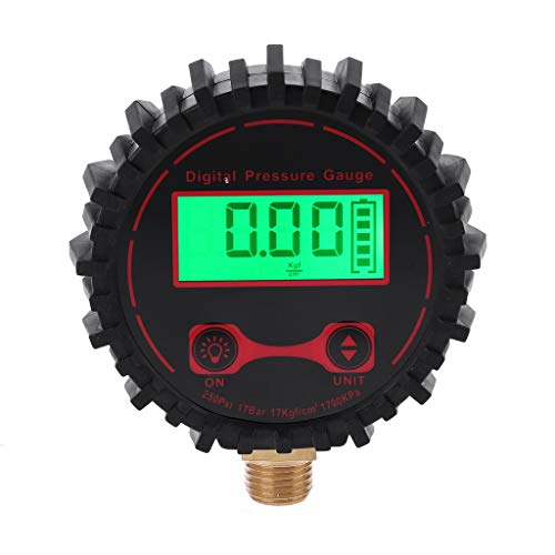 LED Digitale Reifendruckmesser 0-250 1/4 "mit LED Taschenlampe Für Autowagen Fahrrad Langlebiger Fahrradreifen Topak von Ldabrye