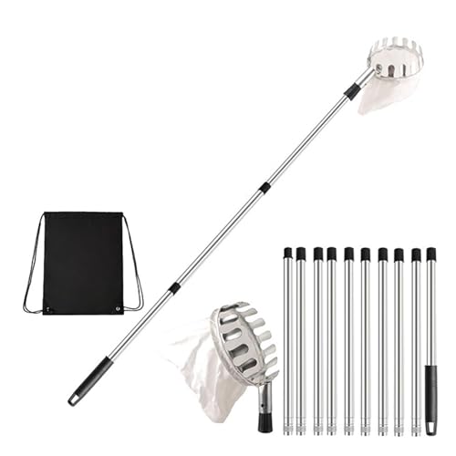 Ldabrye Ausleitbares Frucht Sammelgerät 5 9 Zoll Metallkorb Einfaches Baugruppe Keine Klettern Benötigt Für Gartenbaumernte Easy Obst Sammelwerkzeug von Ldabrye