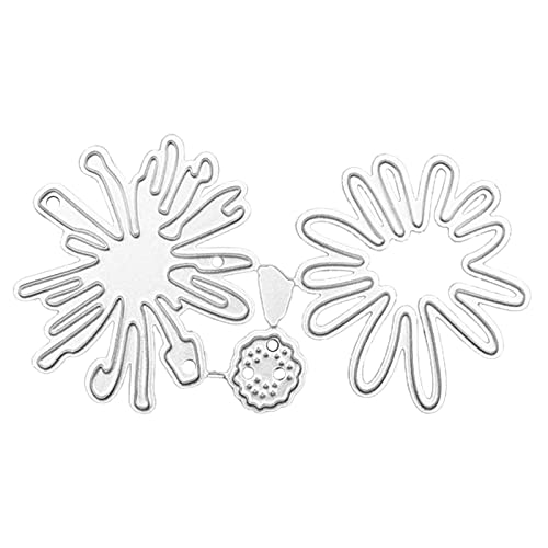 Ldabrye Chrysanthemen-Blumen-Stanzschablone, Metall, gestanzt, Prägeschablone für Scrapbooking, Alben, Karten von Ldabrye