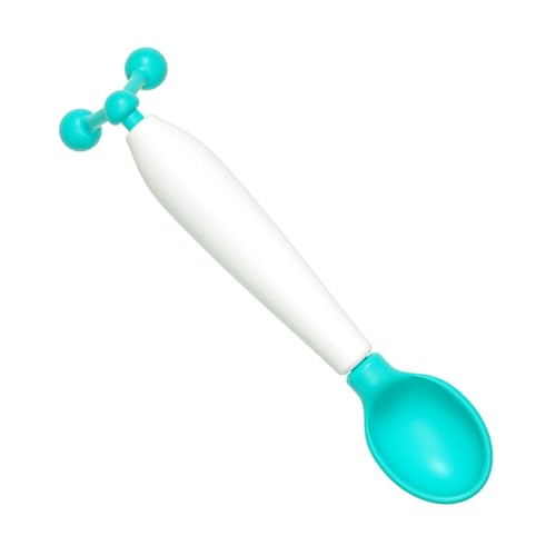 Ldabrye Drehbarer Fütterungslöffel, Gravitationslöffel, Kleinkind, Trainingsgerät, temperaturempfindlich, Fütterungslöffel für Kleinkinder für Zuhause von Ldabrye