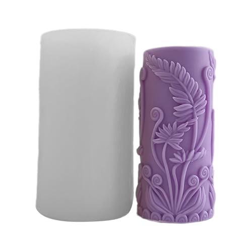 Ldabrye Einzigartige Silikon-Blumensäulen-Form, flexible Silikon-Säulenform mit Blumen-Designs für Seife und Kerze Ldabrye Einzigartige Silikon-Blumensäulen-Form, flexible Silikon-Säulenform mit Blumen-Designs für Seife und Kerze von Ldabrye