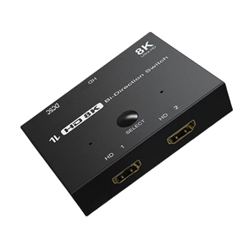 Ldabrye Hochleistungs Kompatible Hubs Mit 8K@60Hz Umschaltung 2 Eingängen Und Einem Ausgang Und Mitgelieferten 8K Kabeln Ldabrye Hochleistungs Kompatible Hubs Mit 8K@60Hz Umschaltung 2 Eingängen Und Einem Ausgang Und Mitgelieferten 8K Kabeln von Ldabrye