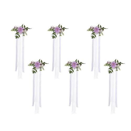Ldabrye Hochzeitsstuhl Blumenverzierungen Hochzeitsgang Stuhl Verzierungen Realistischer Künstlicher Stuhl Rückenblume Charme Ldabrye Hochzeitsstuhl Blumenverzierungen Hochzeitsgang Stuhl Verzierungen Realistischer Künstlicher Stuhl Rückenblume Charme von Ldabrye
