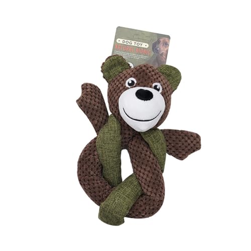 Ldabrye Hunde-Wurfbär-Spielzeug, Apportierspiel für aggressive Kauer, Outdoor-Training, Baumwolle, quietschend, lustiges Spiel, Hundekauen Ldabrye Hunde-Wurfbär-Spielzeug, Apportierspiel für aggressive Kauer, Outdoor-Training, Baumwolle, quietschend, lustiges Spiel, Hundekauen von Ldabrye