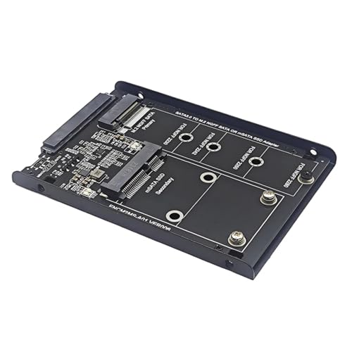 Ldabrye MSATA Zu SATA3.0-Konvertierungskarte Mit Schneller Geschwindigkeit Von 6 Gbit/s Und Metallbasis Unterstützt SATA3.0 MSATA von Ldabrye