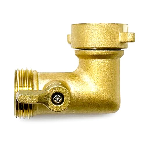 Ldabrye Messing 90° Winkel Schlauchverbinder 3/4 Widerstand Winkel Hahnverbinder Drehbar Messing Schlauchadapter Einfach von Ldabrye