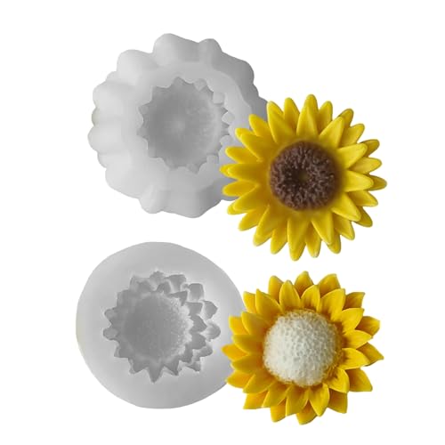 Ldabrye Silikonformen zur Kerzenherstellung, Silikonform, Blumenform, Ornament, Silikonstruktur von Ldabrye