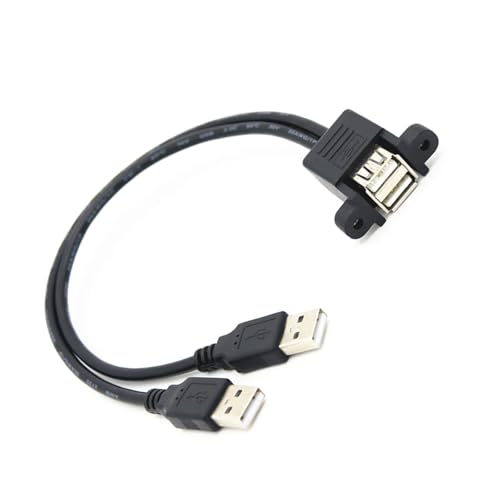 Ldabrye USB 2.0 EIN Male to Weiblicher Verlängerungsdraht Mit Panel Mount Ohr Easy Installation von Ldabrye