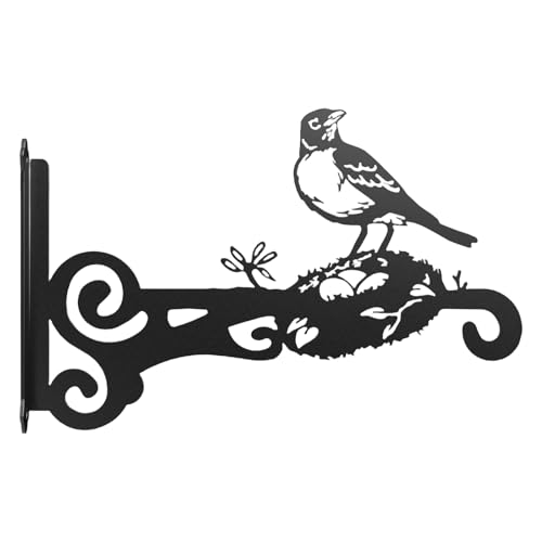 Ldabrye Wandaufhänger aus Eisen, dekorative Pflanzenhalter, Haken für Terrassen, Innen- und Außenbereich, hängende Dekorationen, Pflanzgefäß, Garten, Pflanzenaufhänger, rostbeständig von Ldabrye