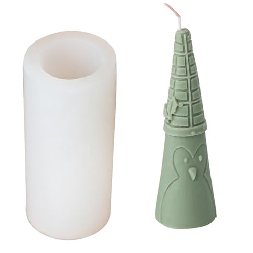 Ldabrye Weihnachtsbaum-Silikon-Kerzenform, flexible Silikon-Weihnachtsbaum-Formen zum Herstellen von Kerzen und zum Aufhängen von Ldabrye