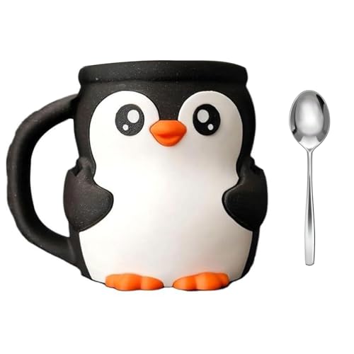 Penguine Formen Eiscreme Pints ​​Halter Mit Snacks Schubladen Und 2 Löffel Frostschutz von Ldabrye