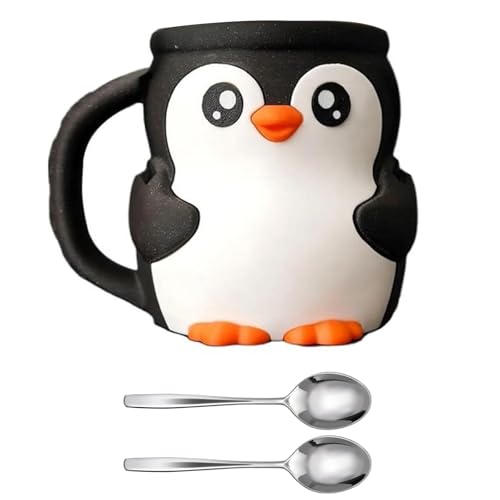 Penguine Formen Eiscreme Pints ​​Halter Mit Snacks Schubladen Und 2 Löffel Frostschutz von Ldabrye