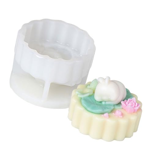 Plastikmondkuchen Presse Formen Handwerkliche Backformen Hand Press Kaninchen Mondkuchen Erstellung Crafting Tool von Ldabrye