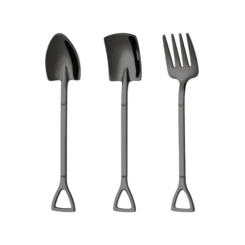 Set 3 Stahl Teelöffel Kleine Haushaltseislöffel Und Obstgabel Wassermelonen Tischwaren Set Kitchenwares von Ldabrye